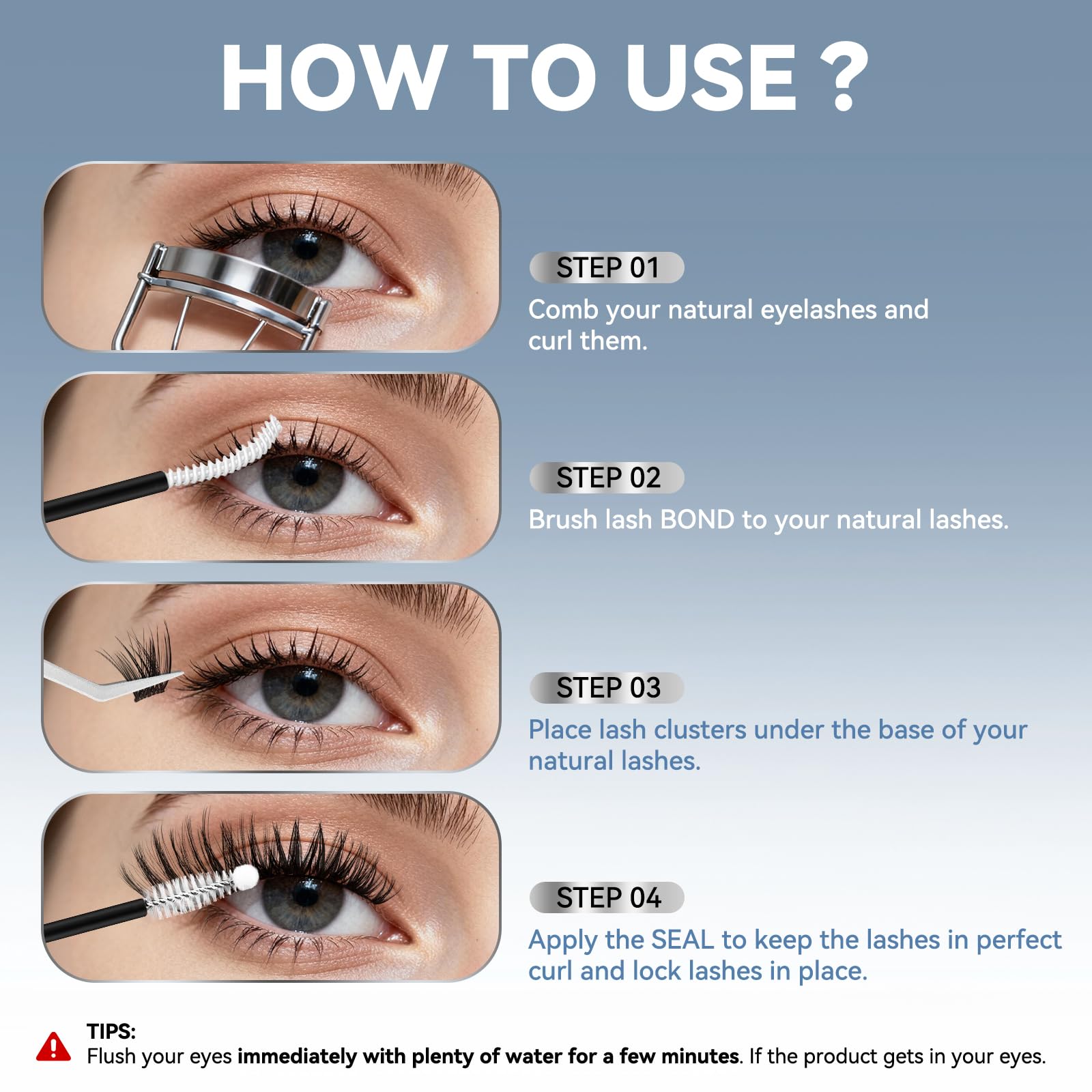 AiryCute daily-wear lashes in real-life settings from gym to dinner.