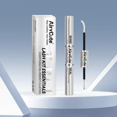 AiryCute Lash Bond bottle close-up for long-lasting hold during busy days.