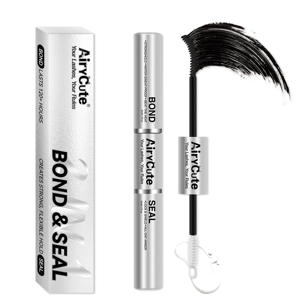 AiryCute Lash Bond and Seal bottle pour for precise application and long-lasting hold