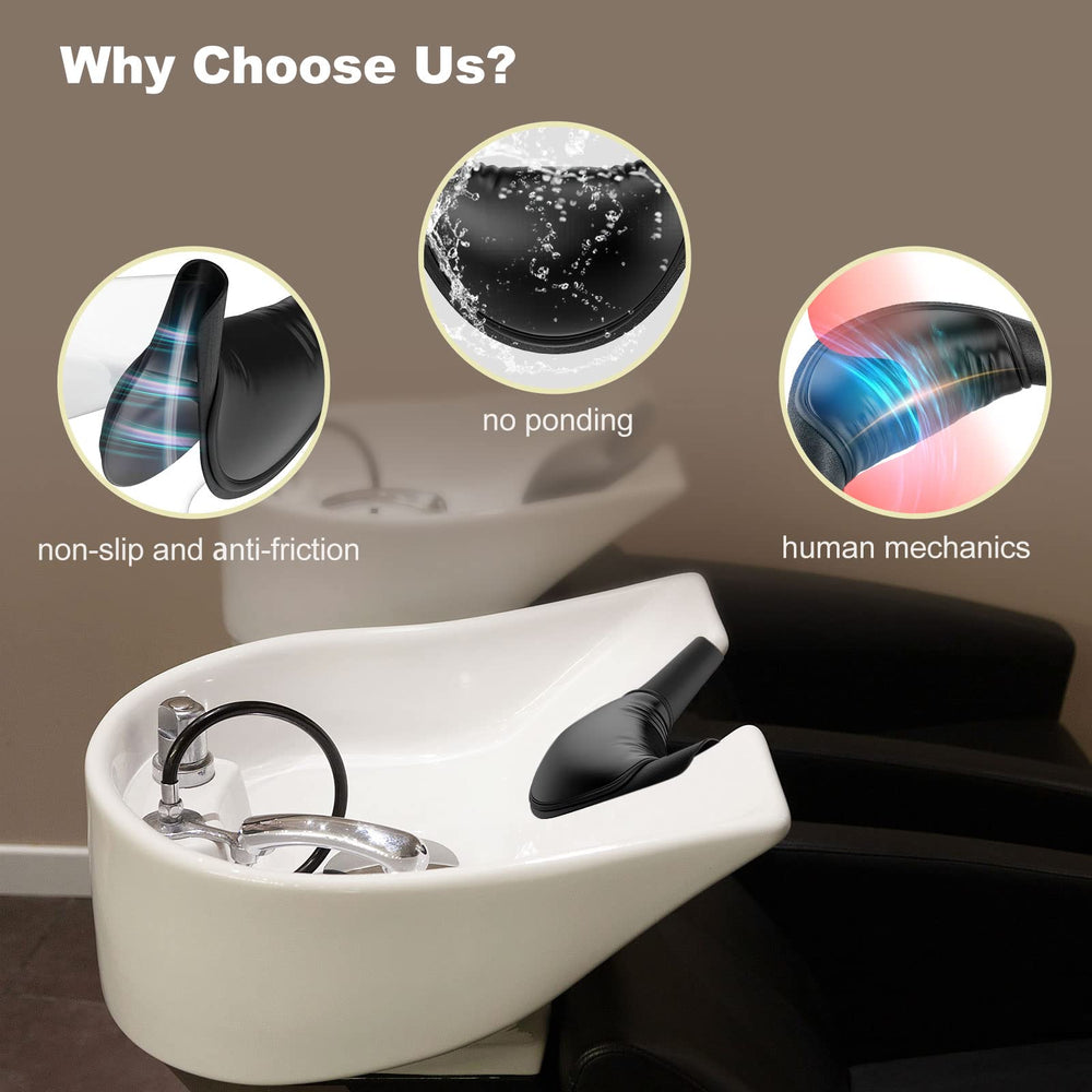 AISEELY ergonomic contour fits most salons for reduced neck strain