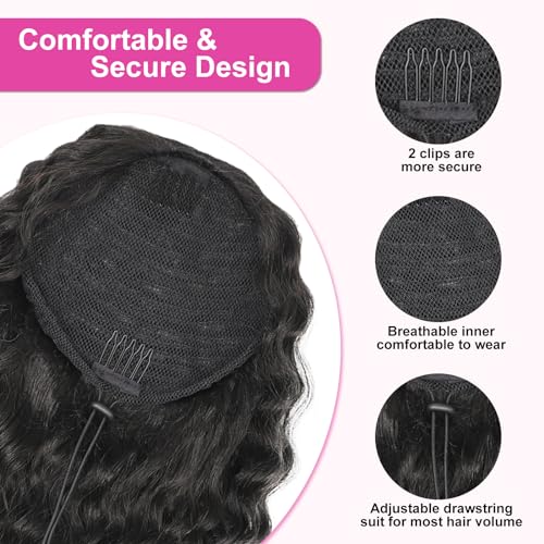 AISI BEAUTY black ponytail ideal for evening looks and events