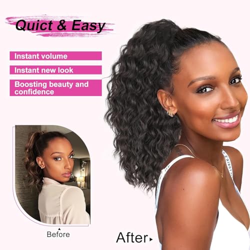AISI BEAUTY ponytail with built-in elastic drawstring ready to attach