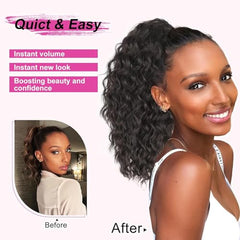 AISI BEAUTY ponytail with built-in elastic drawstring ready to attach