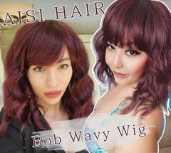 AISI HAIR adjustable cap curly wig helps secure fit across head sizes.