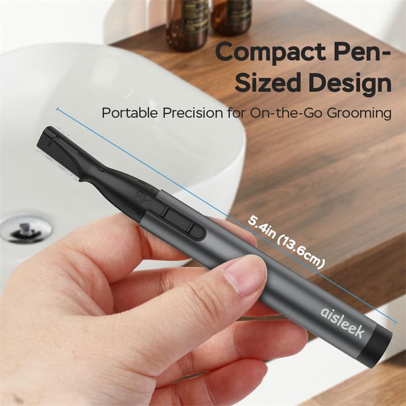 Aisleek detail trim shaping eyebrows and sideburns with precision