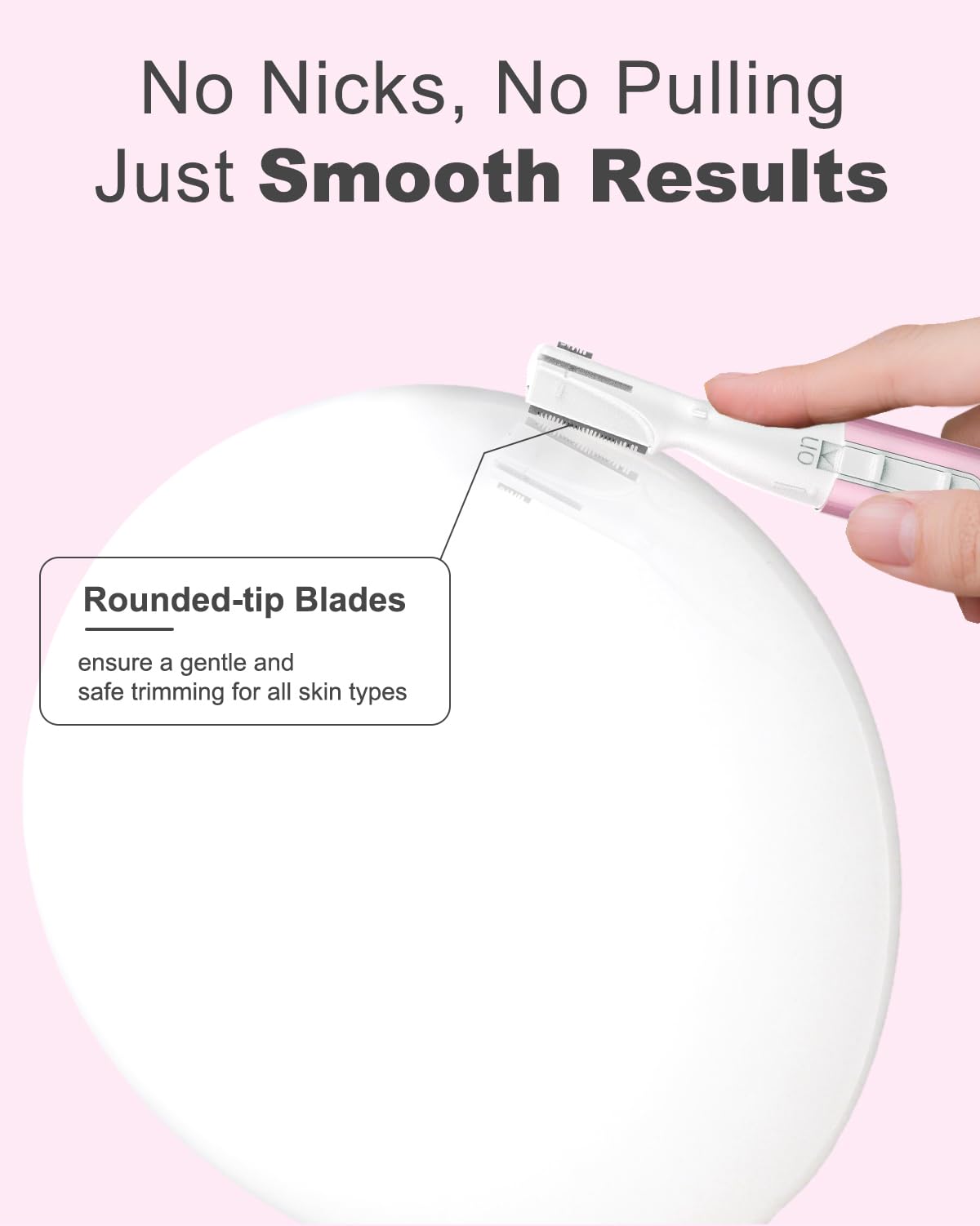Aisleek Eyebrow Trimmer adjustable-comb allows two trimming lengths for customization