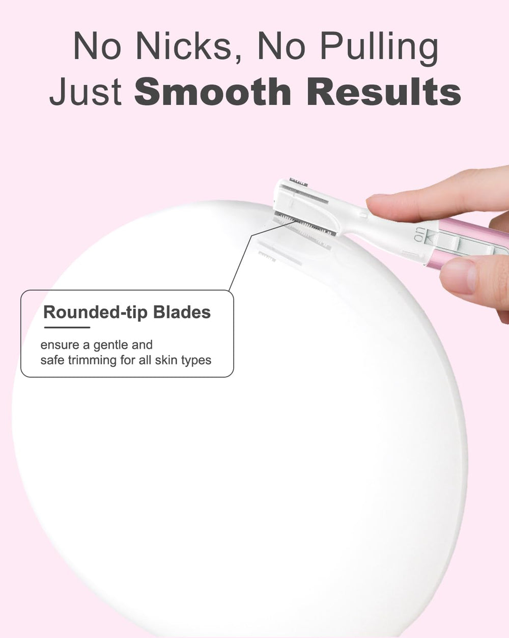 Aisleek Eyebrow Trimmer adjustable-comb allows two trimming lengths for customization
