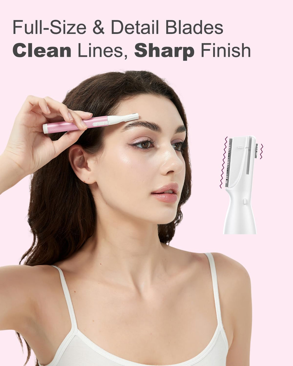 Aisleek Eyebrow Trimmer battery-powered freedom for cordless trimming anywhere