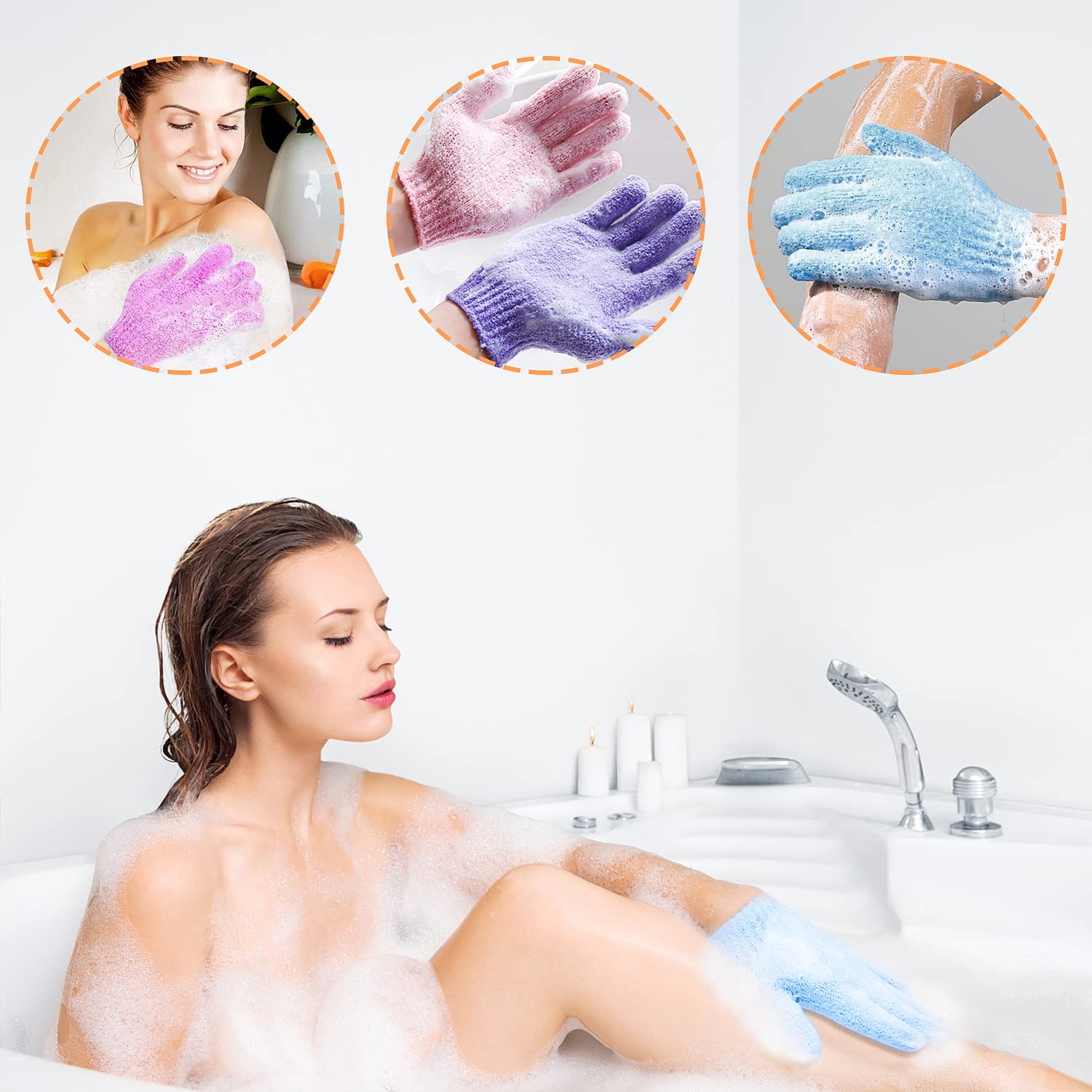 Uso reutilizable AISULY para piel suave y renovada tras cada ducha.