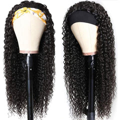 Aiterina headband wig no glue no sew demonstrates easy, glue-free wear.
