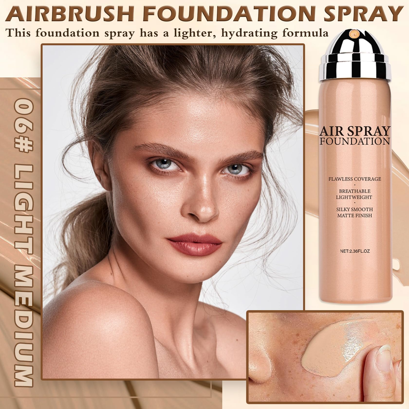 AIUEO bruma de aplicación: niebla fina para cobertura homogénea.