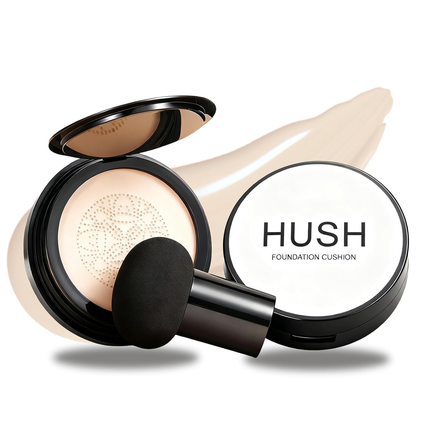 Aiwejay Hush Base en Esponja con aplicador hongo para un acabado suave y cobertura uniforme