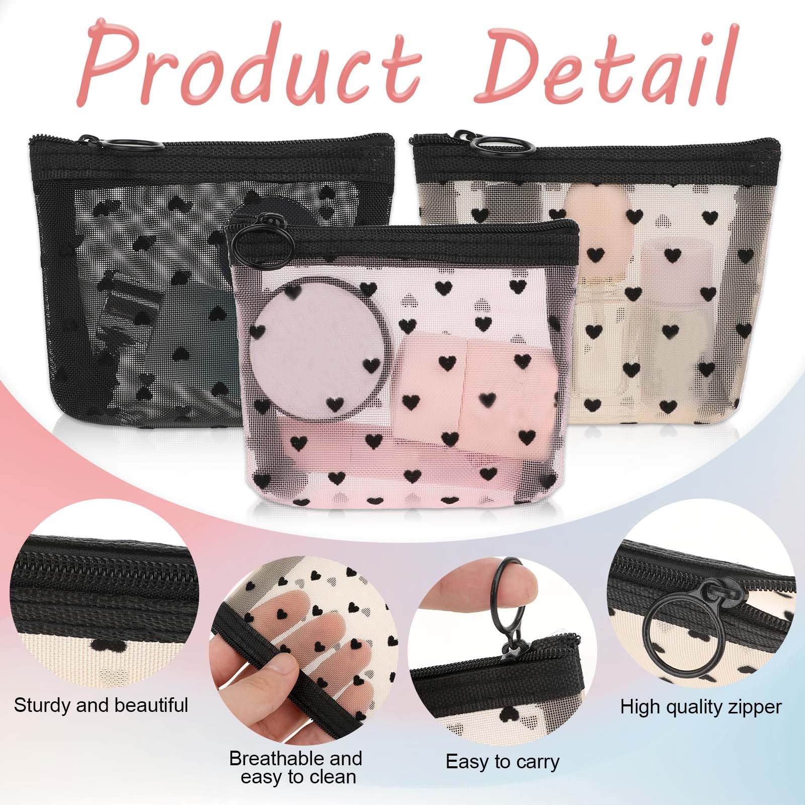 Aiyorse compact travel makeup pouch designed for daily essentials.
