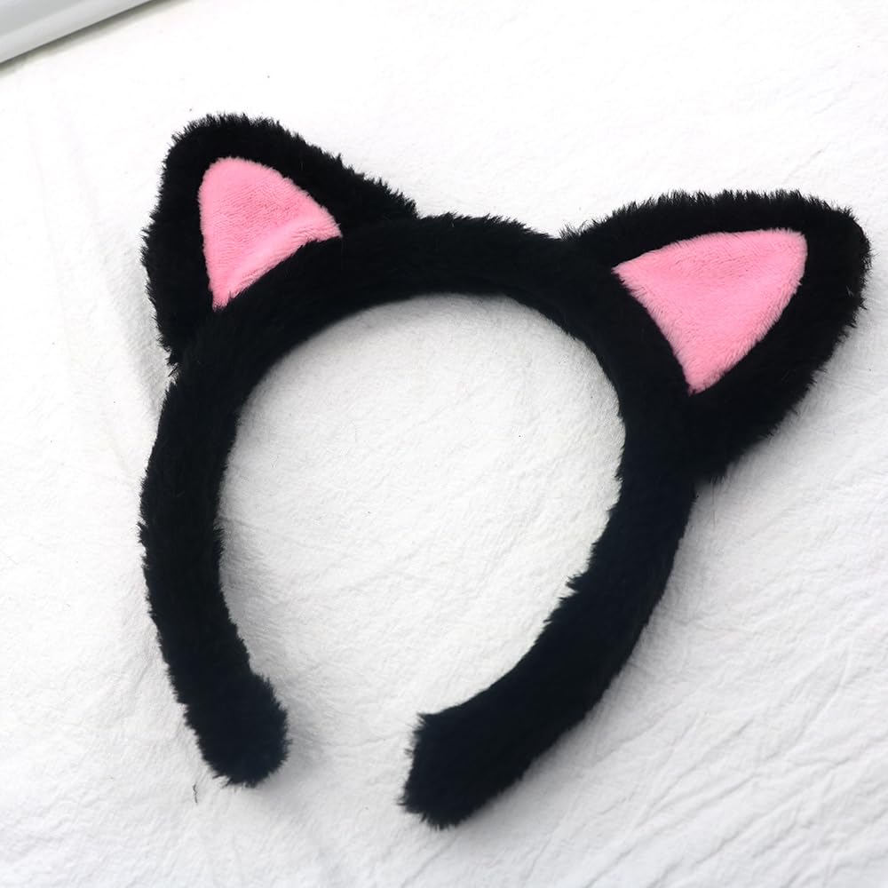 ajdvart cat ears headband 2pack flexible band worn during yoga or spa