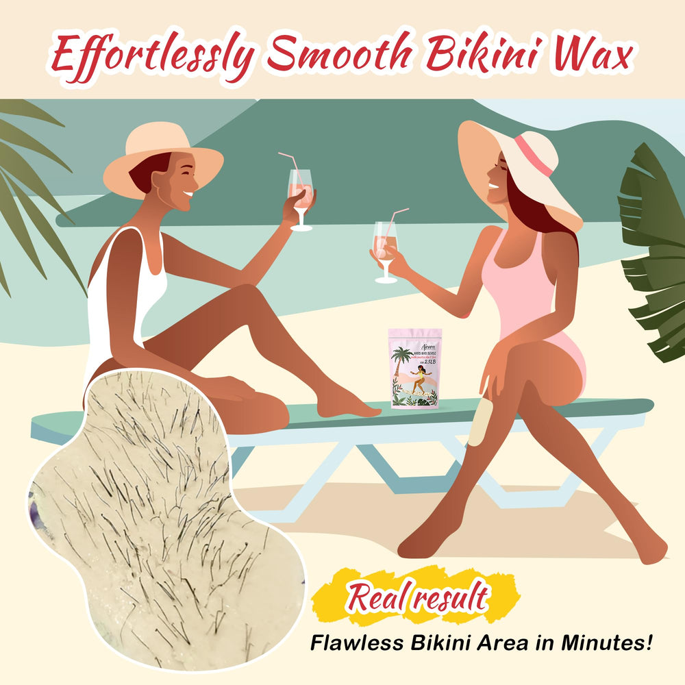 Ajoura bikini area waxing supports gentle, even hair removal.
