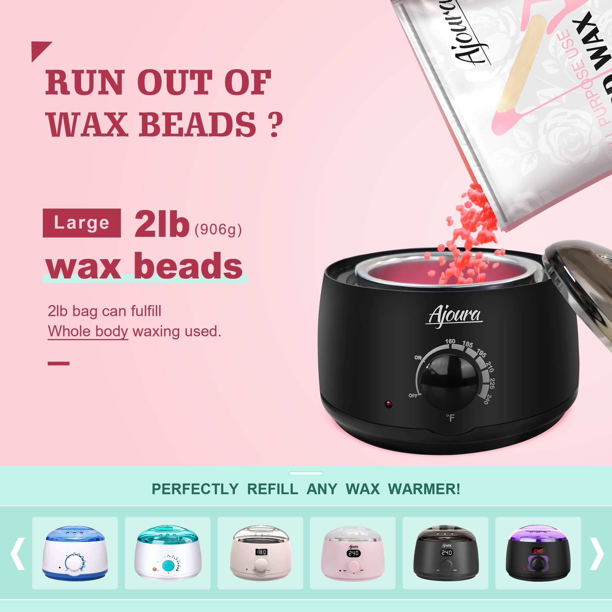 Ajoura complete home wax kit with pre- and post-wax sprays and sticks