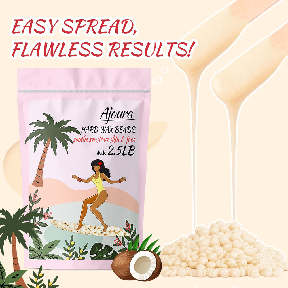 Ajoura face waxing minimizes redness for delicate skin.
