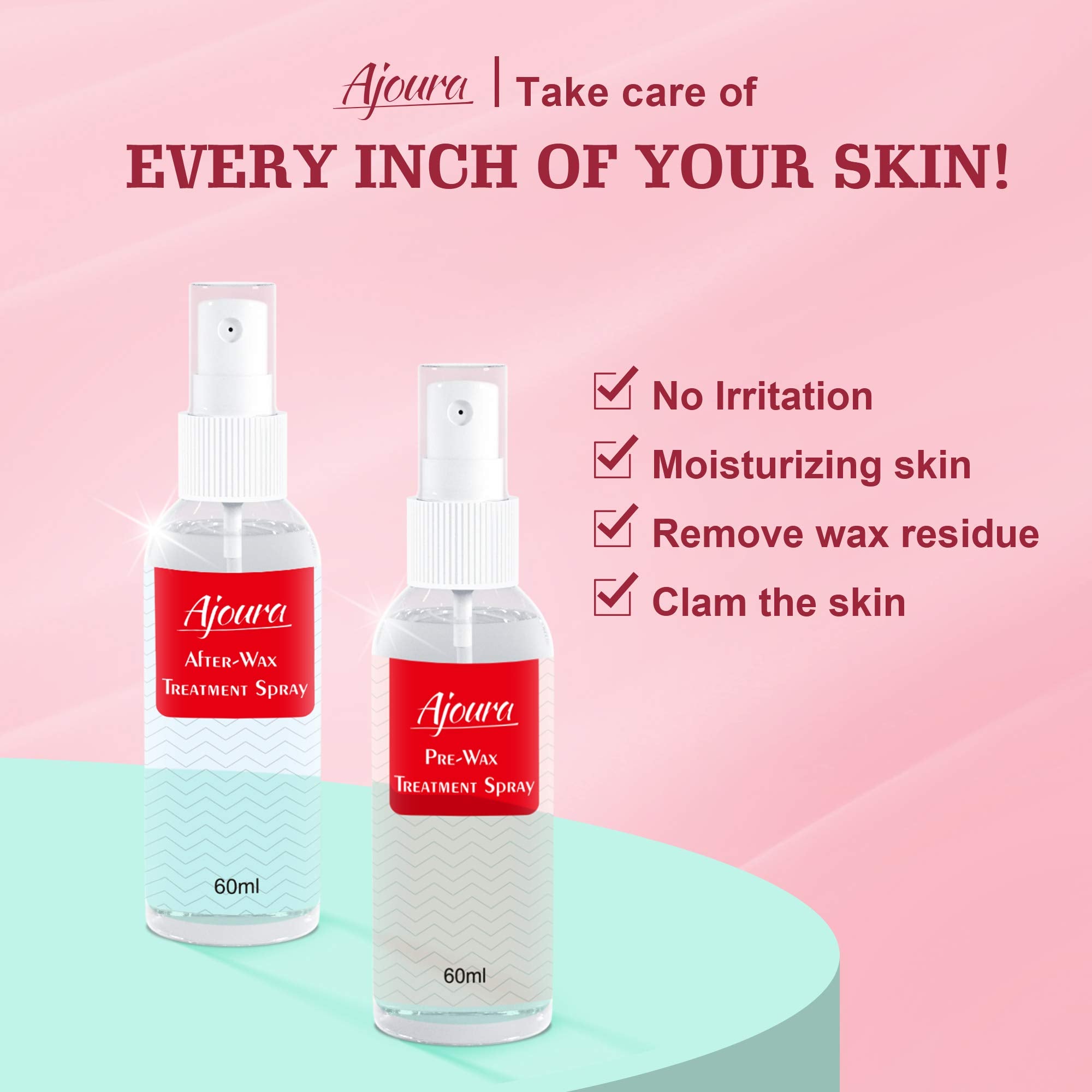 Ajoura post-wax spray soothes and calms skin after waxing
