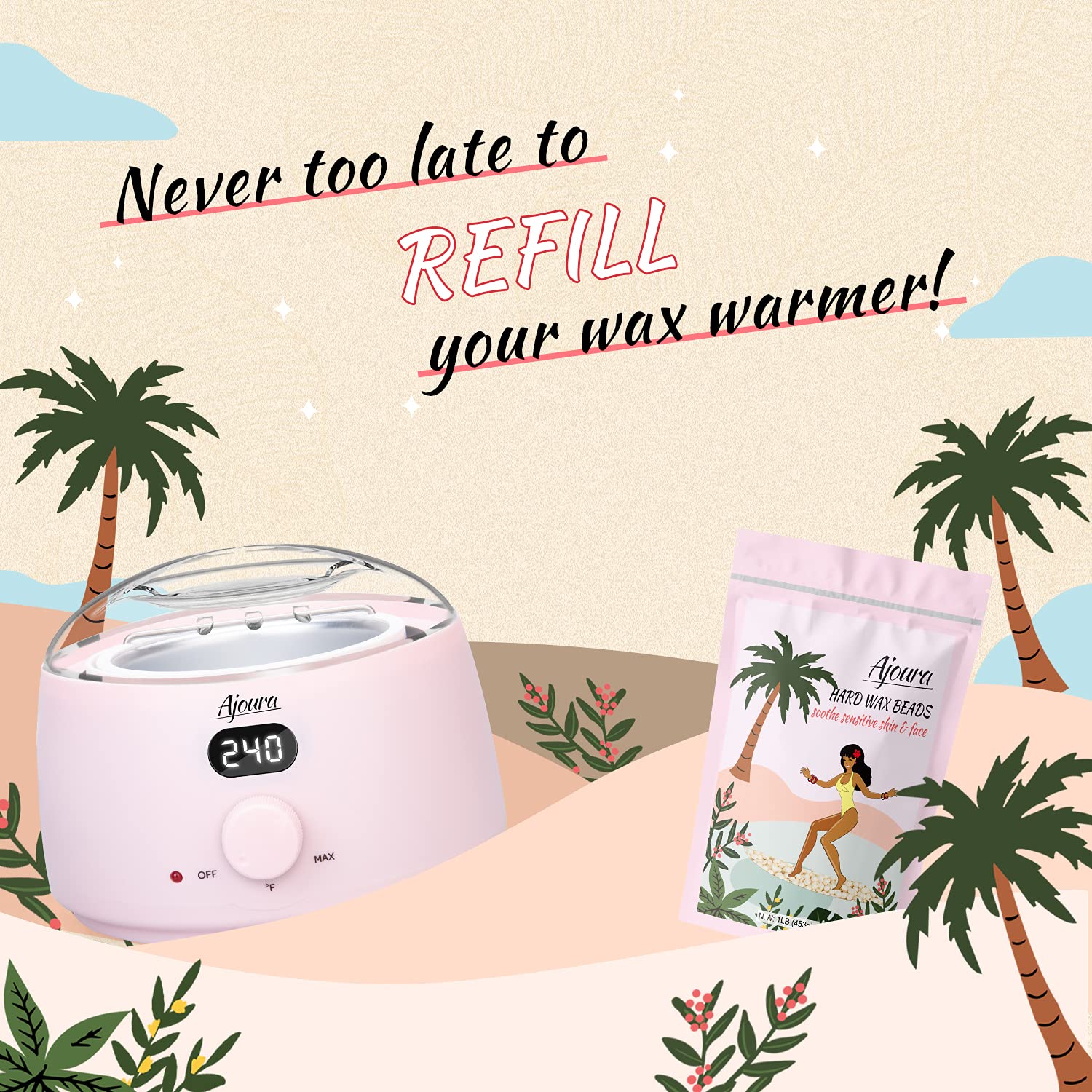 Ajoura residue-free formula leaves skin smooth with easy cleanup.