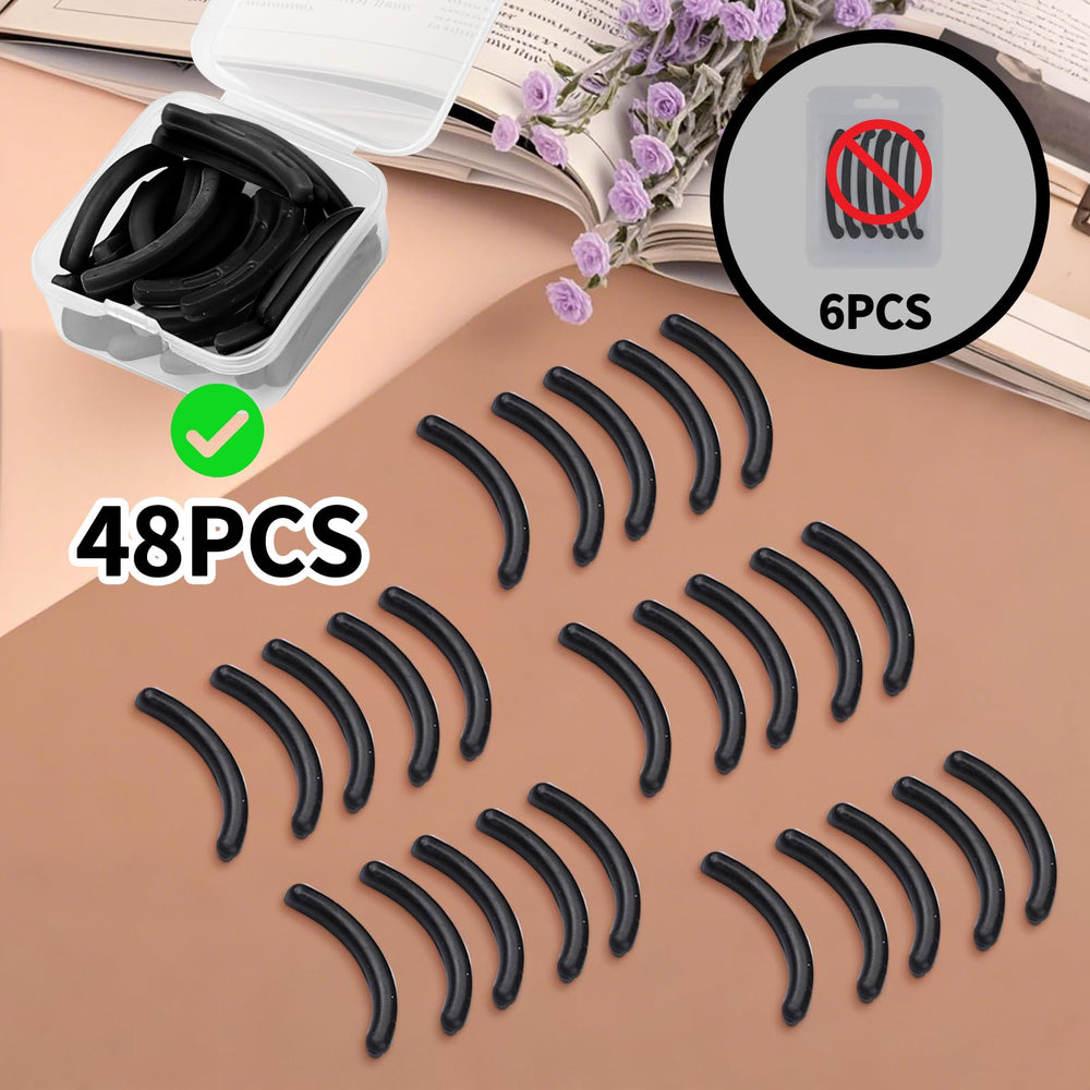 Ajrwiiy black silicone pads offer durable, long-lasting curling results