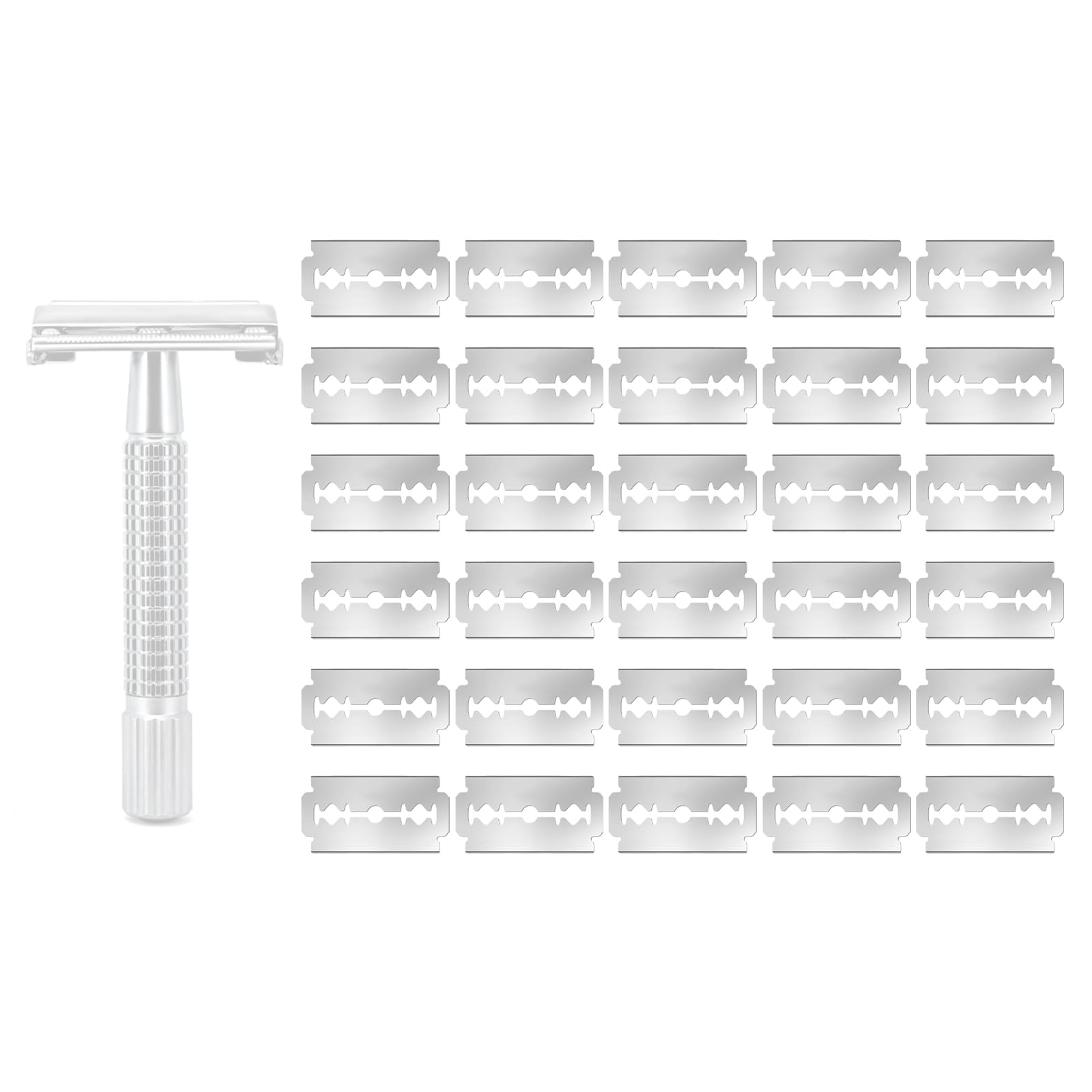 Ajrwiiy Van Der Hagen blade refills in a box for precise shaving.