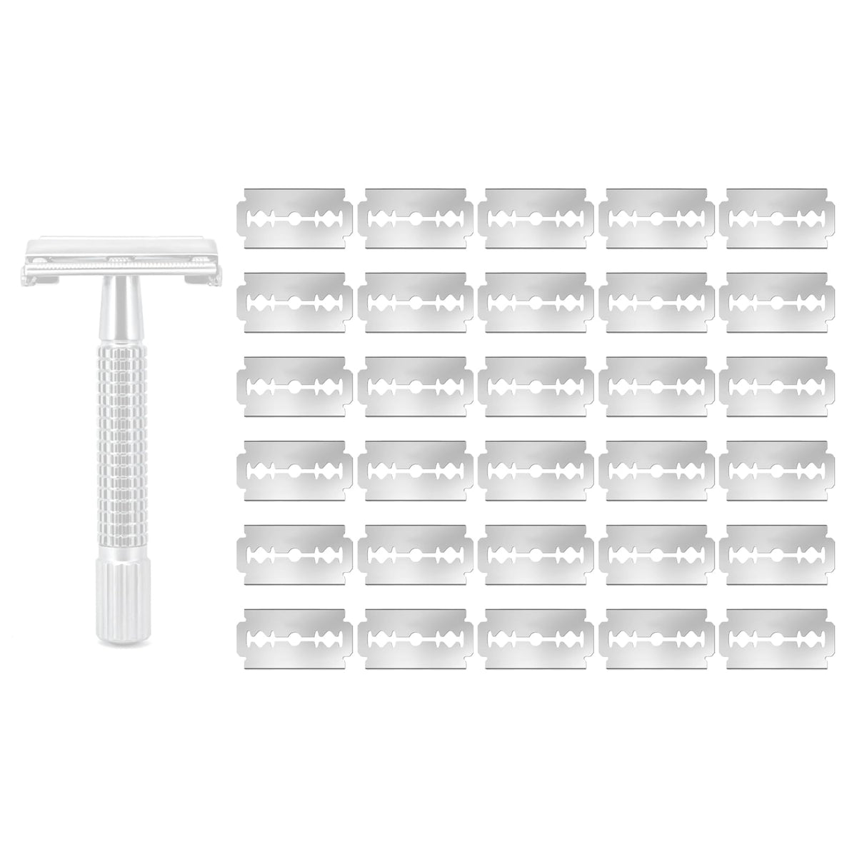 Ajrwiiy Van Der Hagen blade refills in a box for precise shaving.