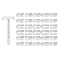 Ajrwiiy Van Der Hagen blade refills in a box for precise shaving.