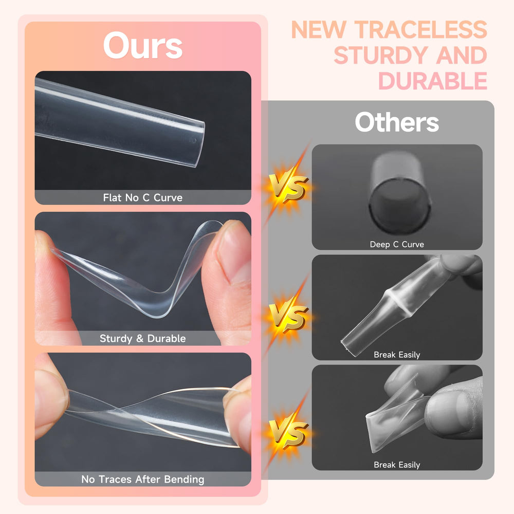 AKA Unicorn puntas de uñas gel compatibles con esmalte, gel, polvo y acrílico