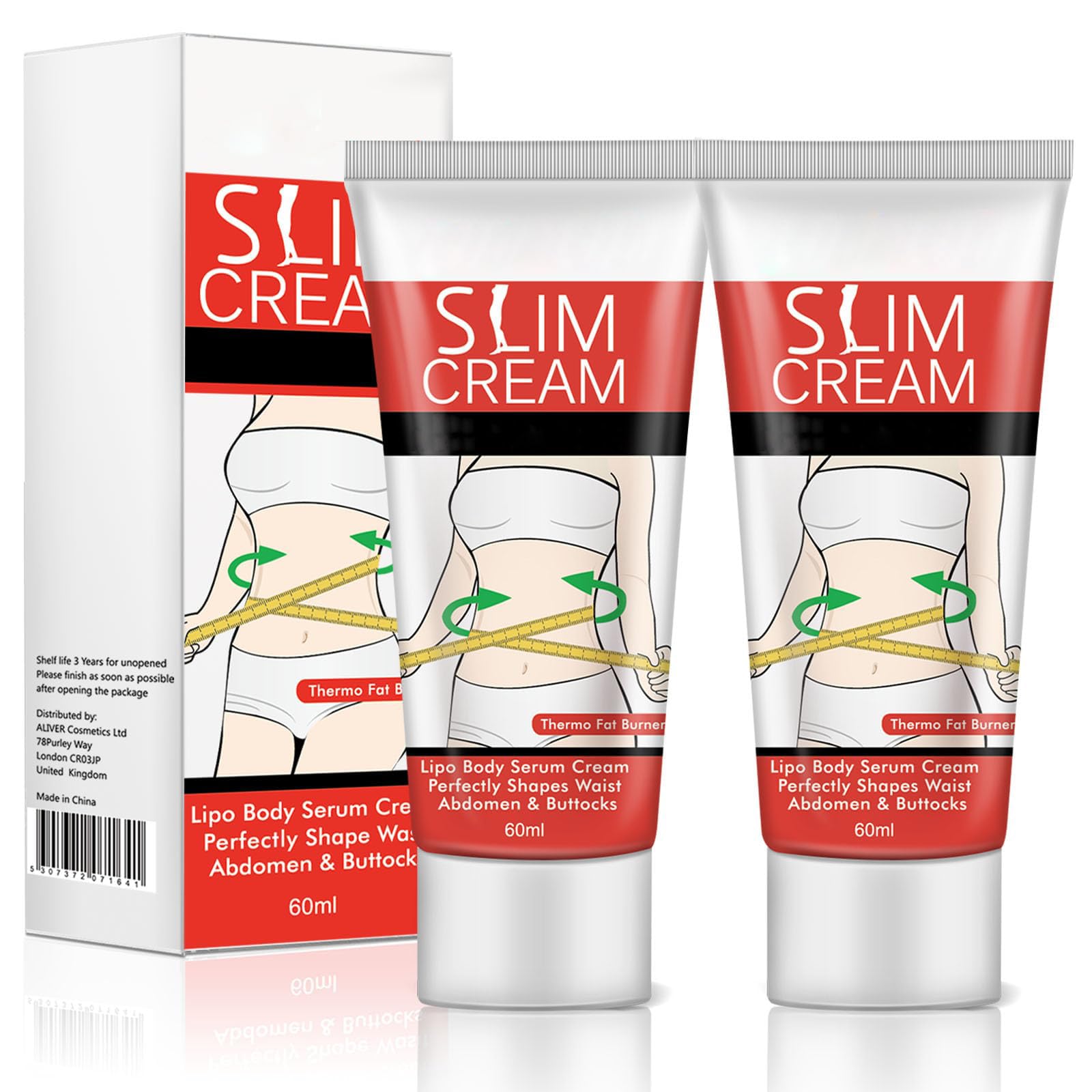 Akareni hot cream belly area application for targeted slimming benefits