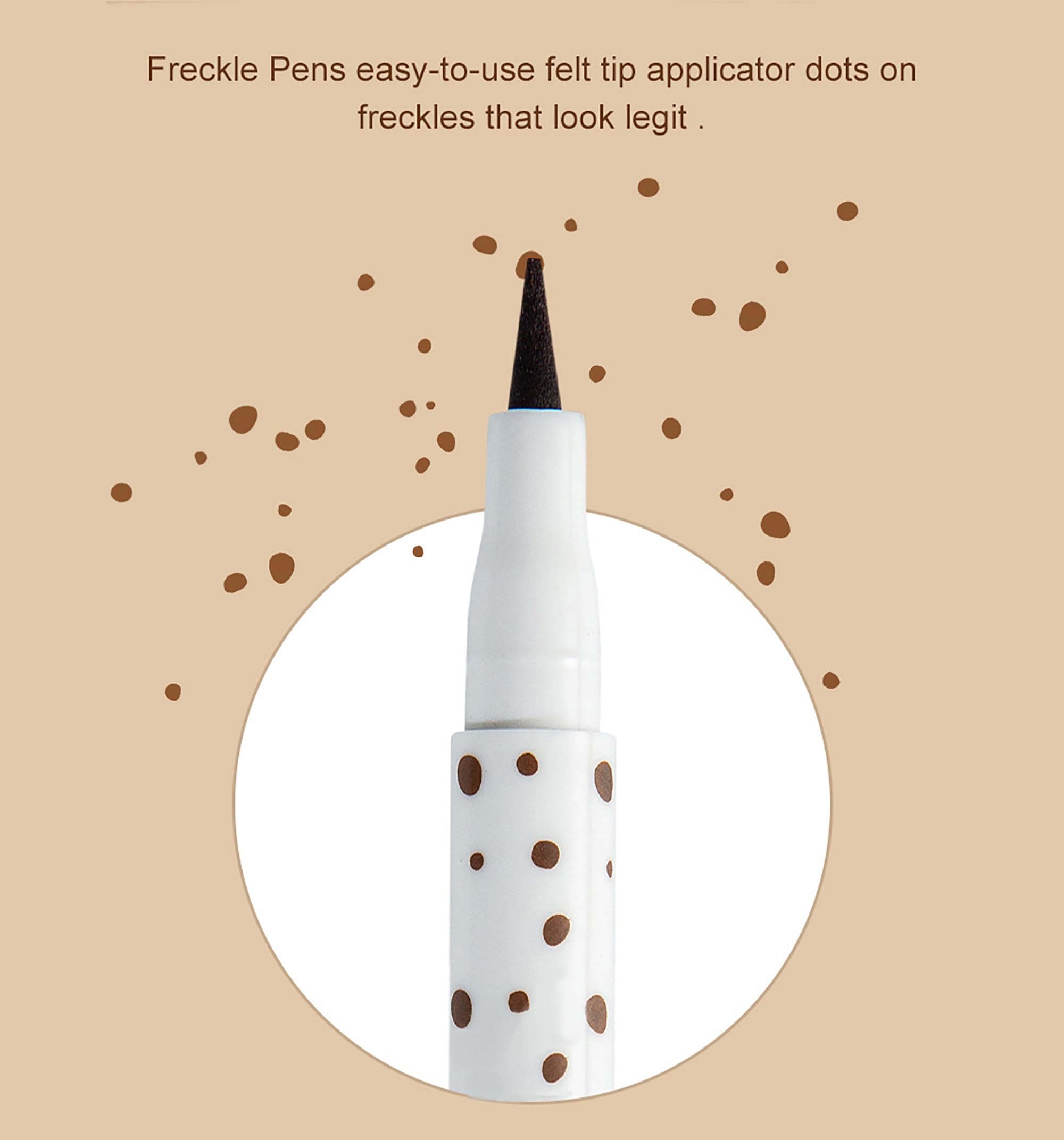 AKARY Freckle Pen application cap enables precise control for delicate placements