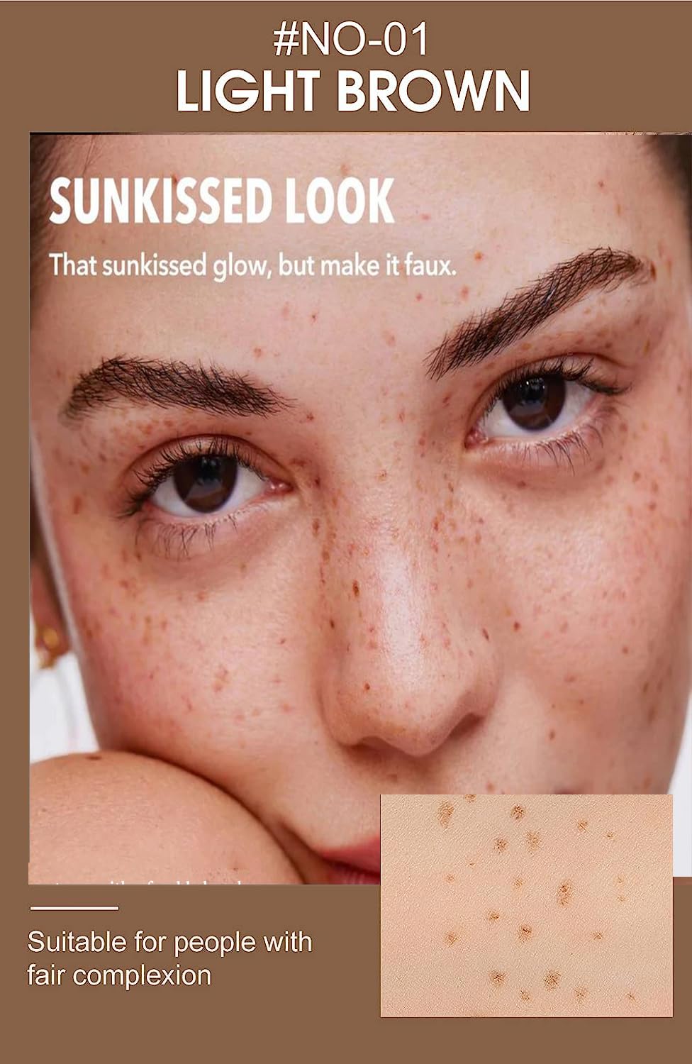 AKARY Freckle Pen four-color swatches for buildable looks.