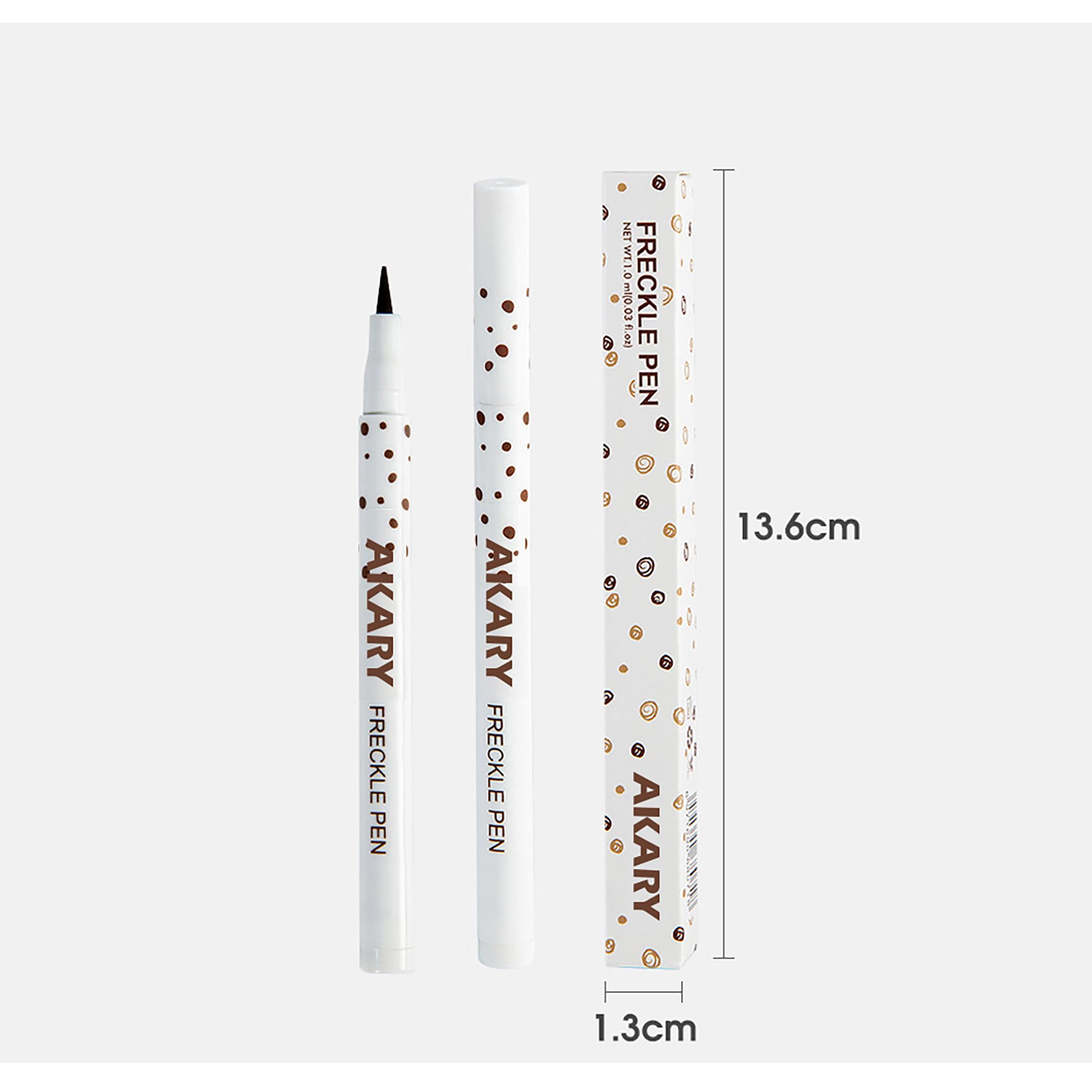 AKARY Freckle Pen face enhancement creates natural facial detailing