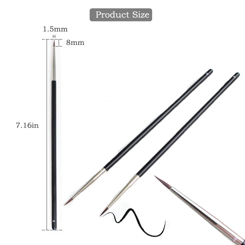 Akittyya portable case with six brushes for travel-friendly beauty routines