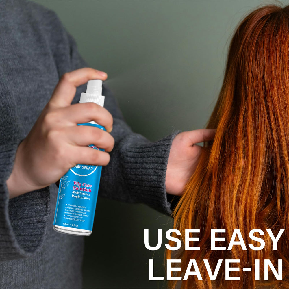 AKBAN Wig Spray aporta brillo y suavidad a pelucas sintéticas y naturales.