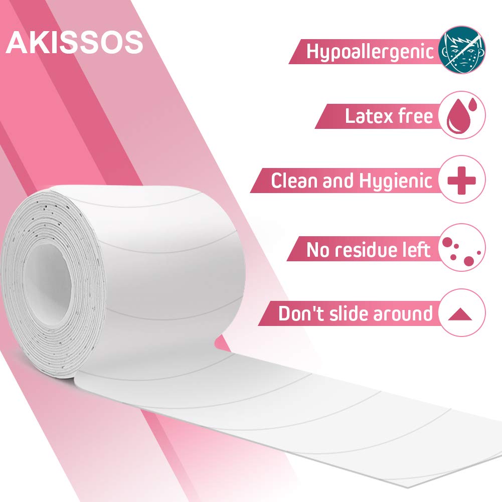 Akissos hypoallergenic material minimizes irritation for sensitive eyes during lash work.