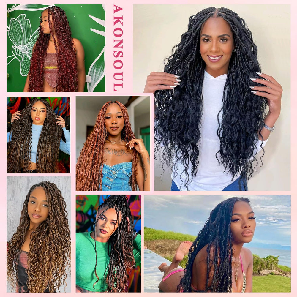 AKONSOUL deep wave hair adds texture and movement to looks.