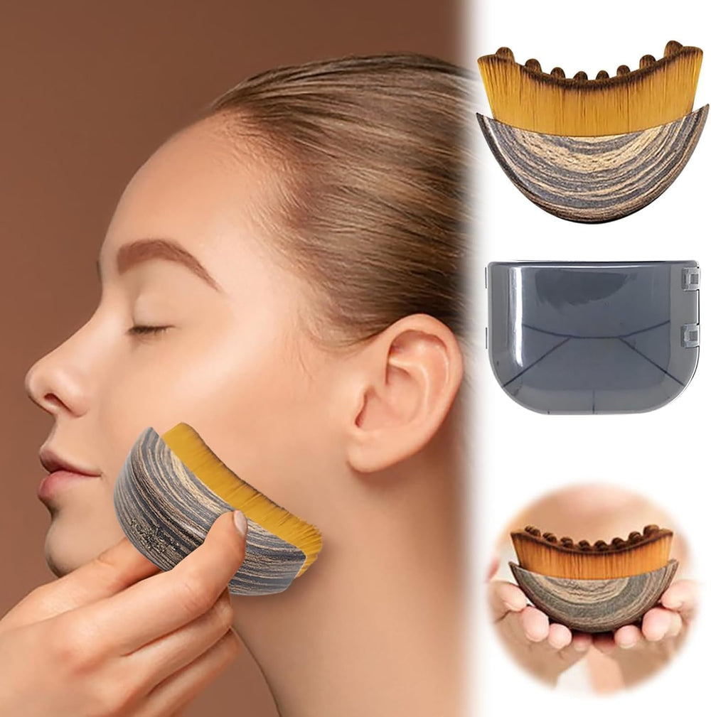 AKRYLIX Lymphatic Contour Brush shown in spa-like setup for professional use.