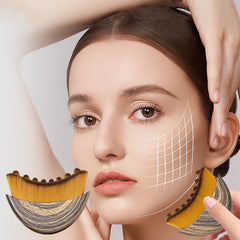 AKRYLIX Contour Brush demonstrating jawline definition during routine use.