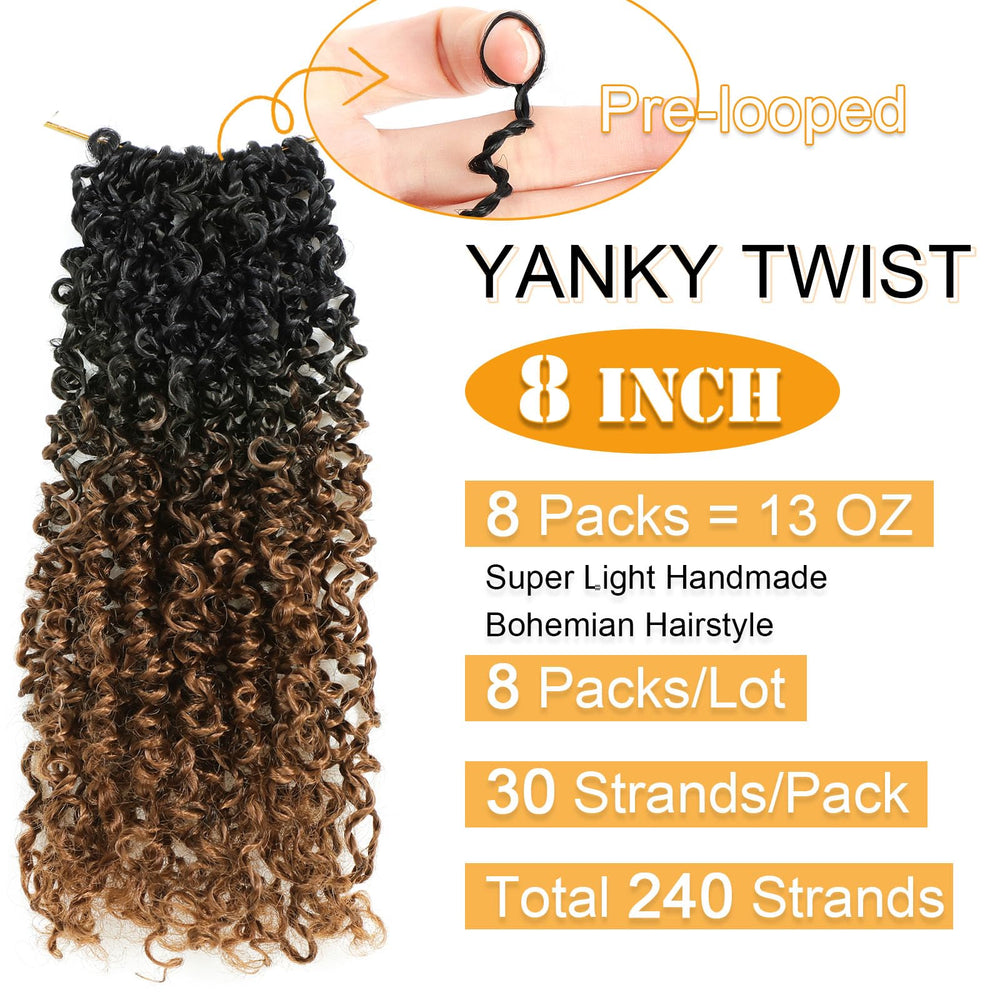 Aksice Spring Mini Twist 8-inch braids add voluminous texture with light comfort