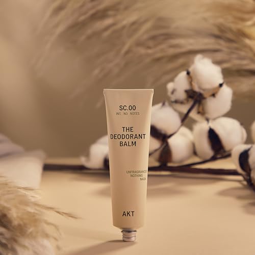 Application dab of AKT Deodorant Balm ready for quick underarm use.