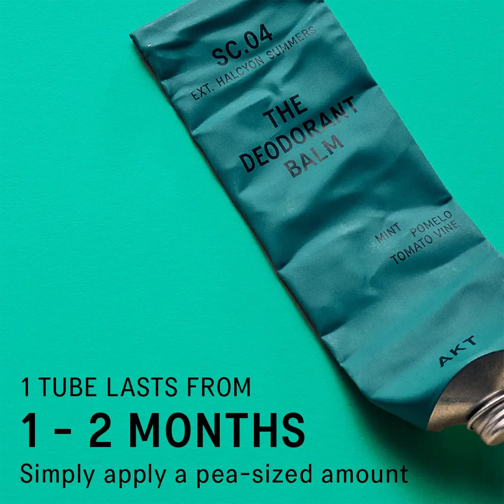 AKT Deodorant Balm scent profile with mint and citrus for daytime freshness