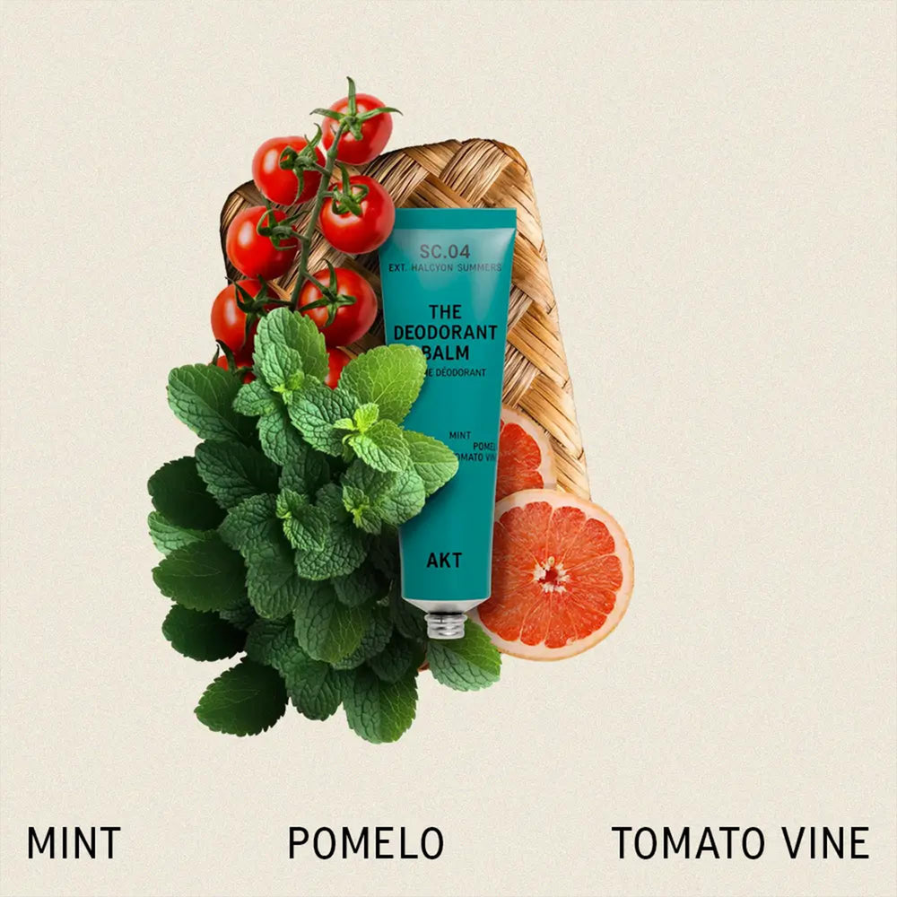 AKT Deodorant Balm texture close-up shows creamy, invisible finish