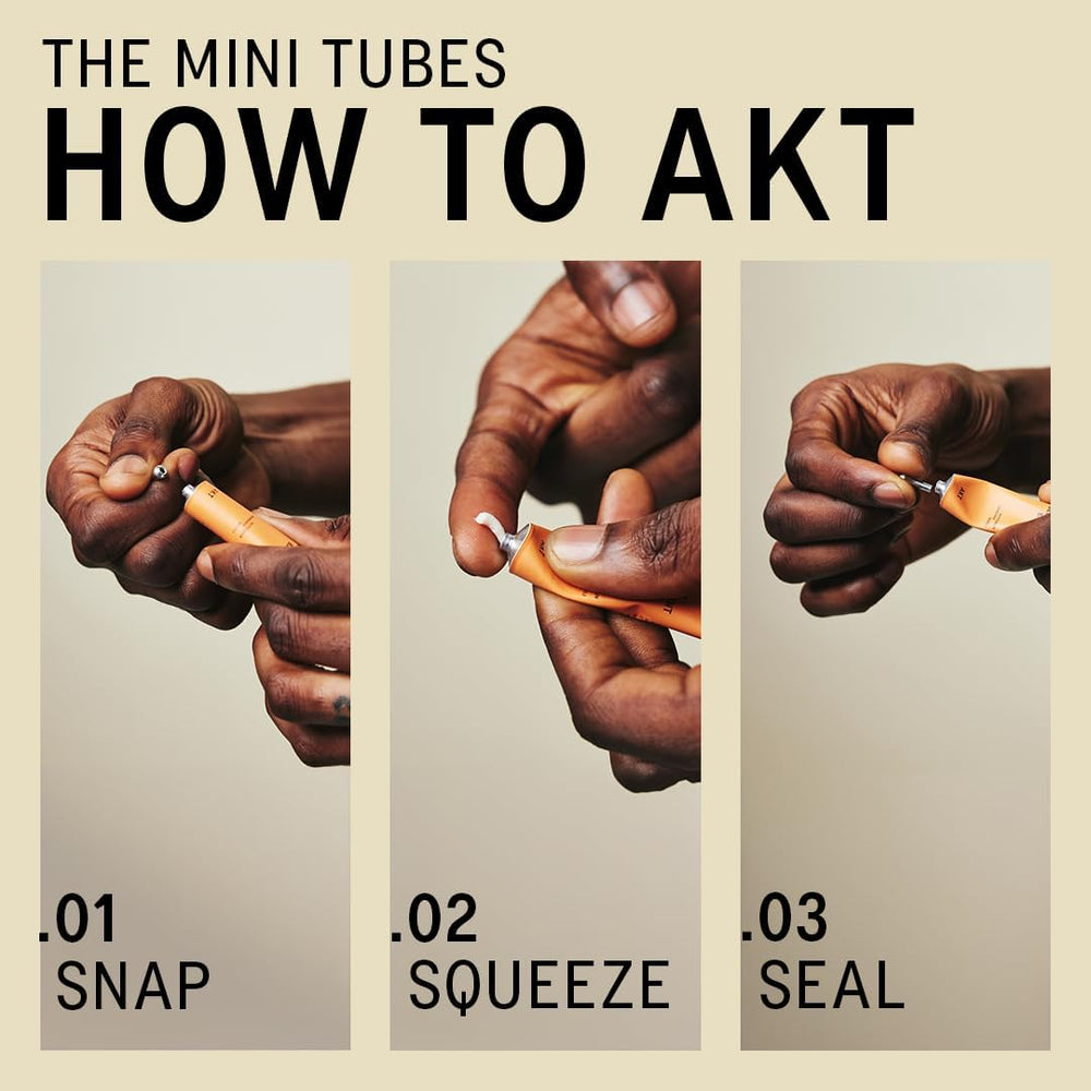 AKT plastic-free packaging and recyclable cap support sustainable routines.