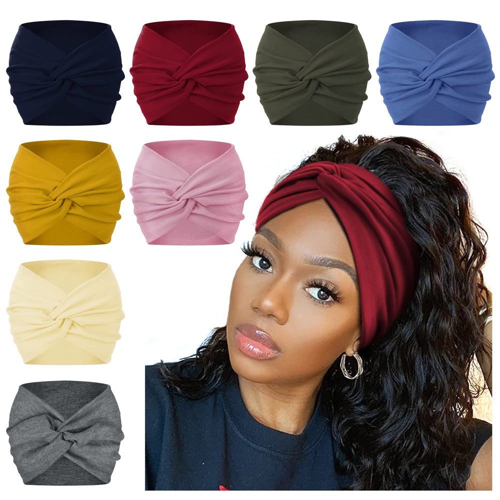 AKTVSHOW banda para cabello 7'' con nudo frontal, look elegante diario