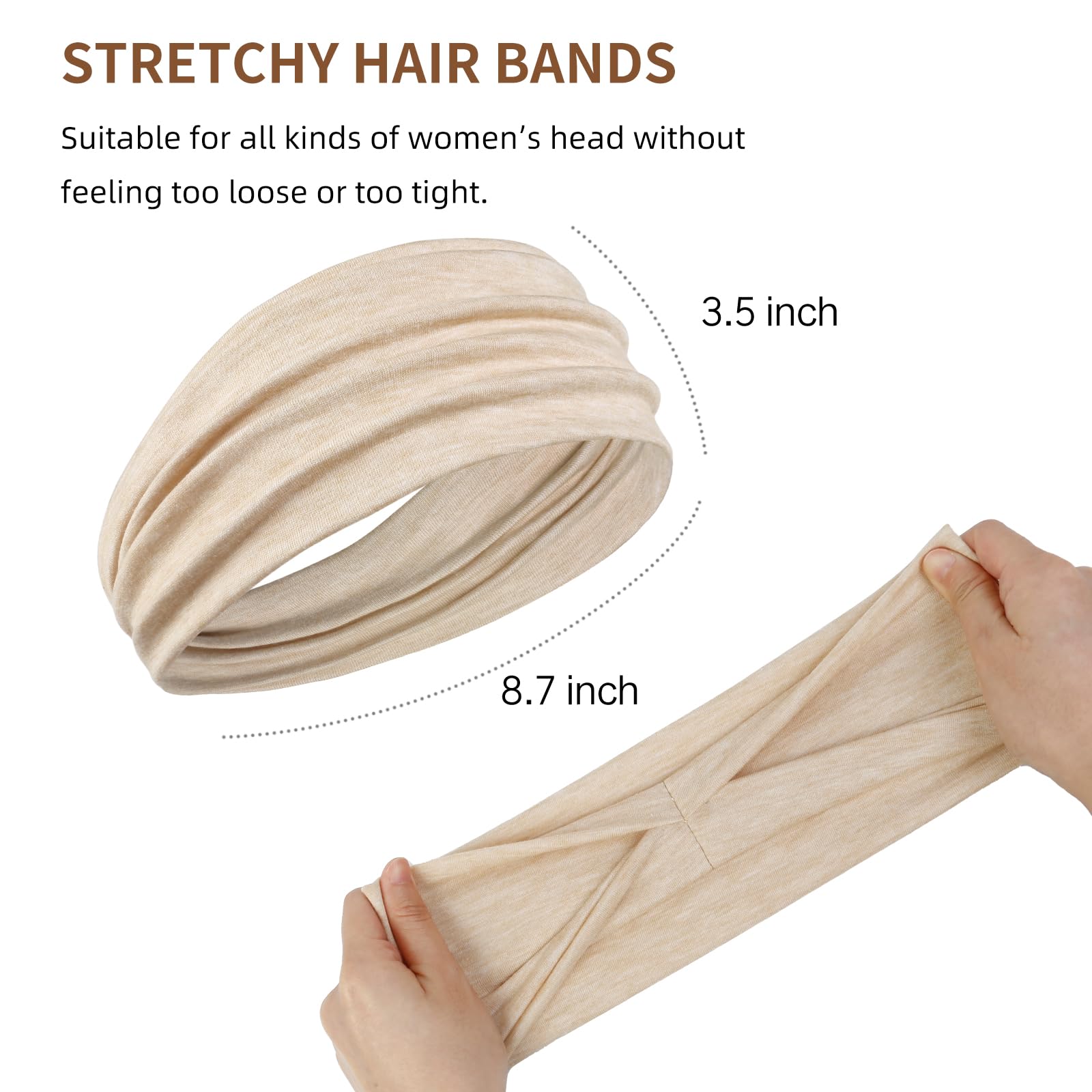 AKTVSHOW headband sweat-wicking fabric keeps you cool during cardio.