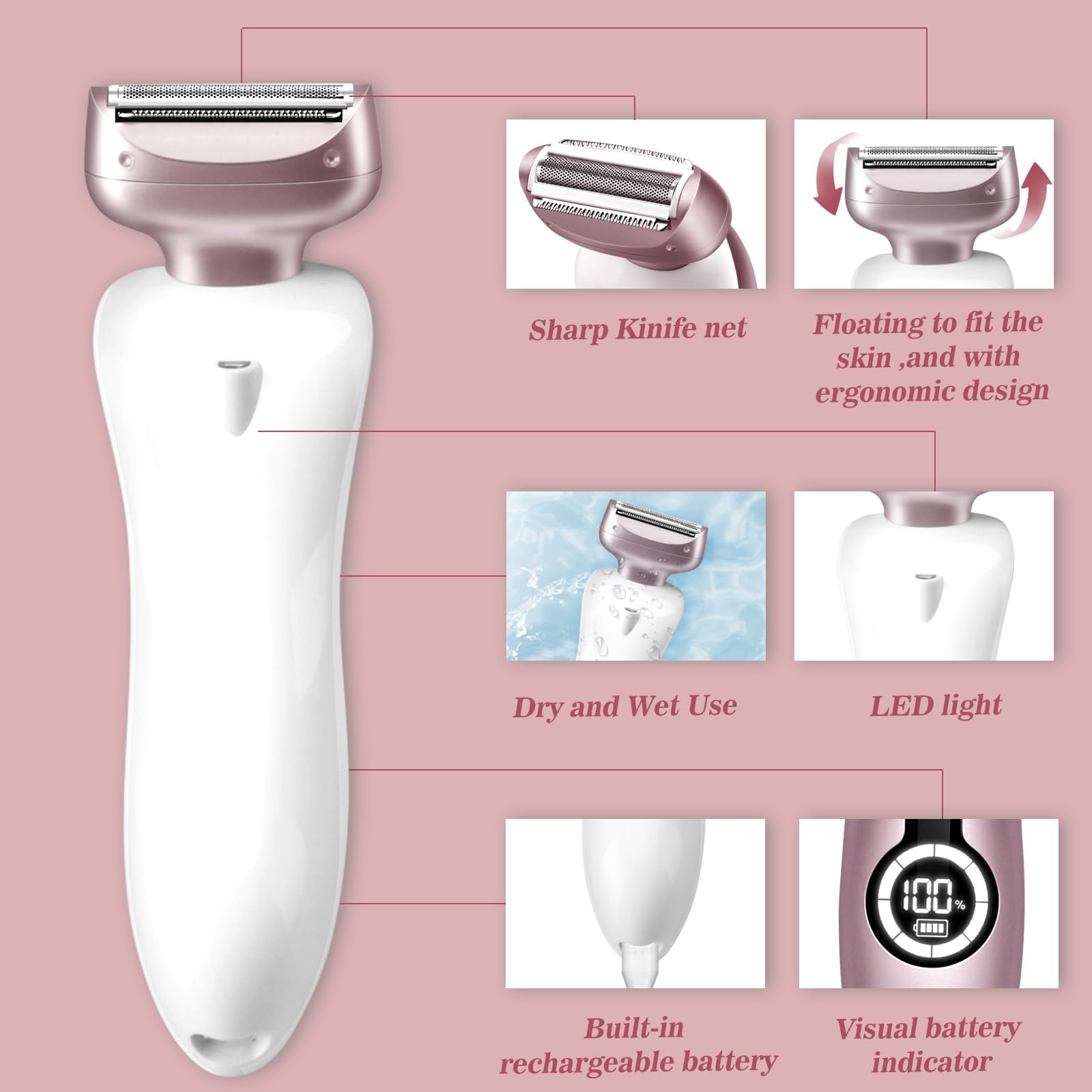Akunbem cordless shaver offers up to 90 minutes of shaving after 1.5 hour charge
