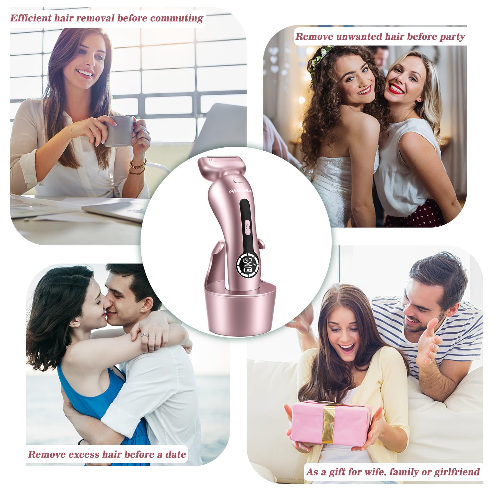 Akunbem shaver ideal for legs underarms bikini lines and more