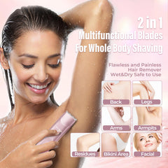 Akunbem USB-rechargeable trimmer for travel with long-lasting battery.