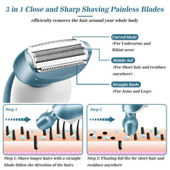 Akunbem bikini-trimmer head for precise bikini-line shaping.