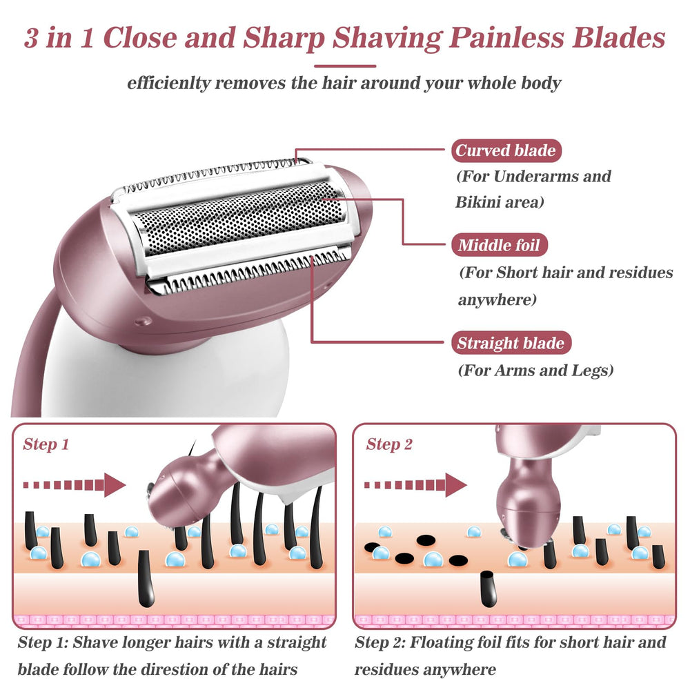 Akunbem detachable razor head shown for easy cleaning and maintenance